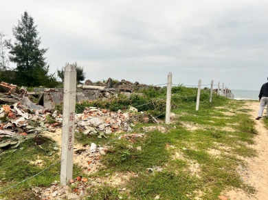 Dự án trự bê tông làm hàng rào ở Bình Thuận